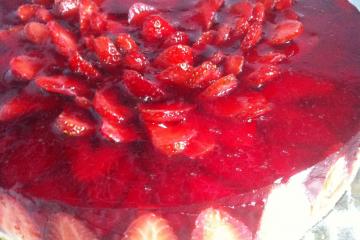 Torta de morango do Lelo