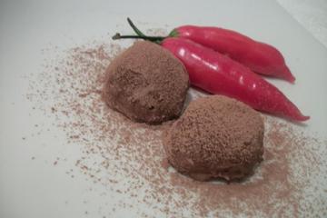 Trufa de chocolate com pimenta