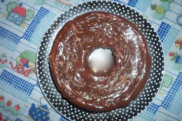 Bolo integral de cenoura com canela