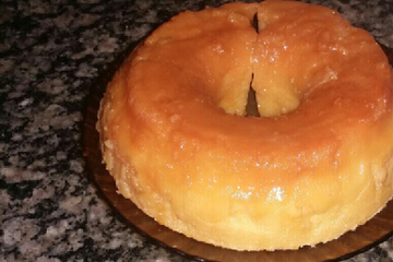 Bolo pudim pura tentação