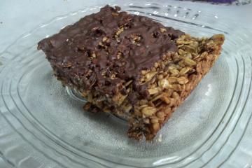 Barra de cereais com chocolate
