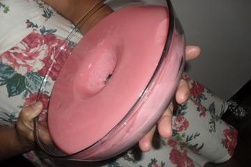 Mousse fácil de morango