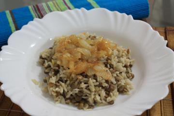 Arroz com Lentilha à moda Síria