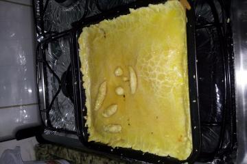 Torta de frango com massa podre diferente