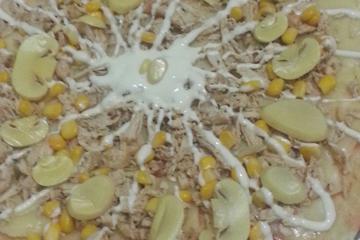 Massa de pizza com batatas
