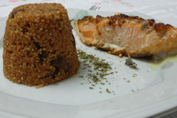 Quinoa ao molho funghi