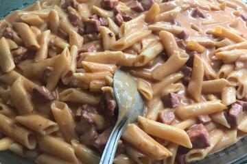 Macarrão de panela de pressão com queijo