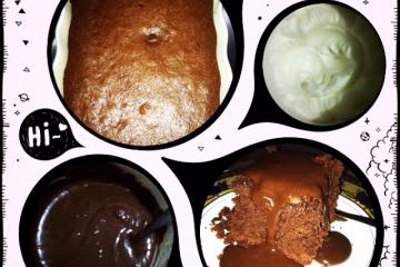 Bolo de chocolate muito fofo