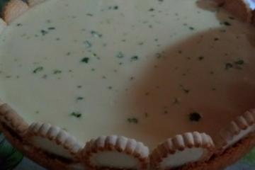 Torta de limão com chocolate branco