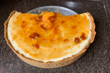 Torta mousse de damascos