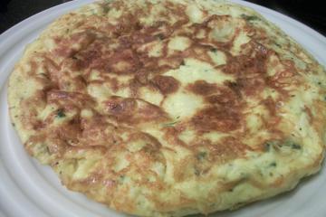Tortilha de batata e cebola