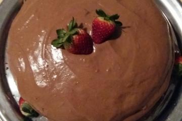 Bolo mousse de chocolate