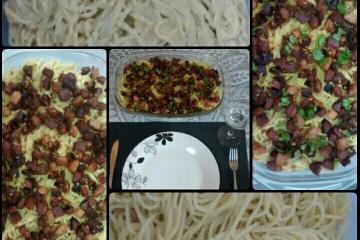 Macarrão com creme de leite