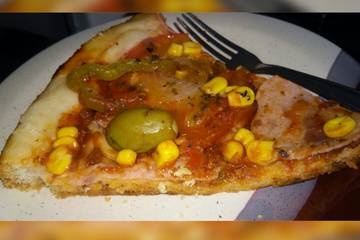 Massa de pizza sem ovo
