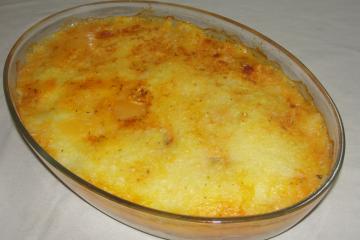 Bolo de batata com frango