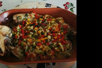 Peixe assado à moda pantaneira