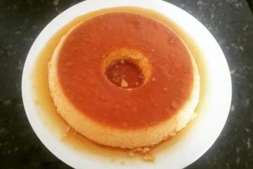Pudim de leite condensado com creme de leite