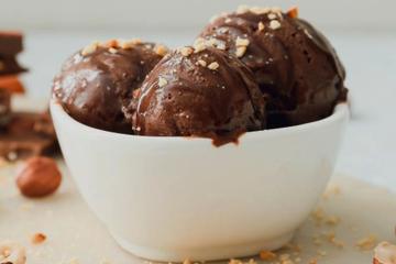 Sorvete de chocolate