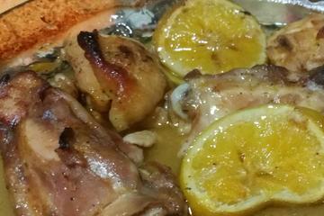 Frango com suco de laranja