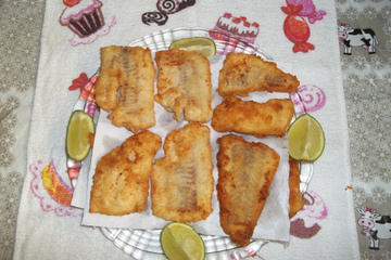 Filé de merluza frito