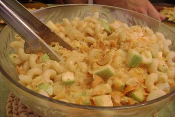Rigatoni com legumes