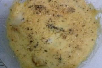 Peixe gratinado