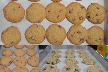 Biscoito de aveia com gotas de chocolate