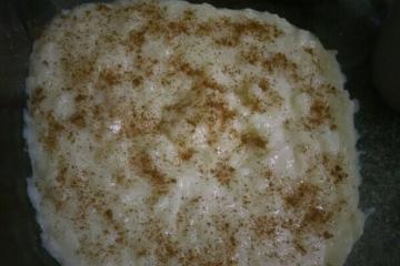 Arroz doce sem leite condensado