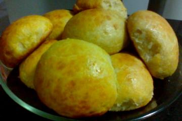 Pão de batata baroa da tia Zizi