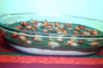 Sobremesa chococreme com morango