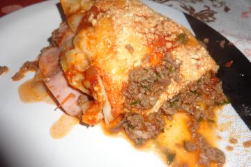 Lasanha de carne moída