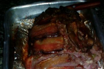 Rocambole de carne moída