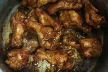 Frango no açúcar - frango dourado