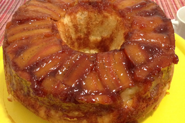 Torta de banana no liquidificador