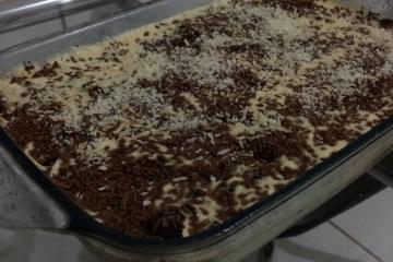 Meu pavê de coco e chocolate