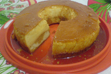 Bolo pudim pura tentação