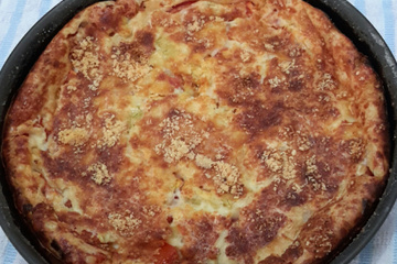 Torta de presunto e queijo cremosa