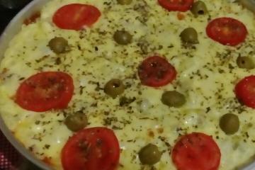 Pizza rápida de liquidificador