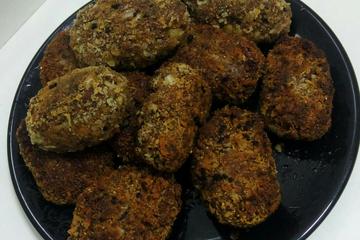 Hambúrguer de soja empanado