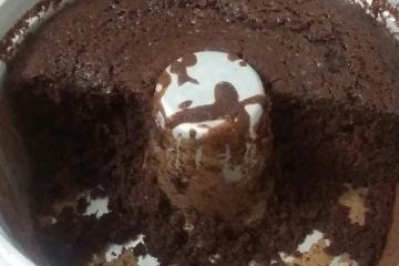 Bolo de chocolate simples e fofo