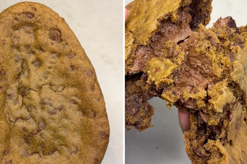 Queria inovar na Páscoa e resolvi fazer esse ovo cookie recheado de Nutella: foi sucesso absoluto, as encomendas não param