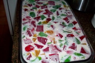 Mosaico de gelatina