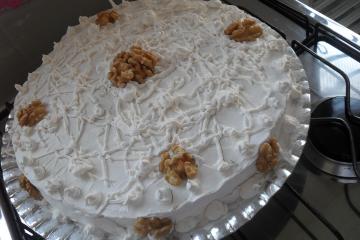 Bolo de nozes para aniversário