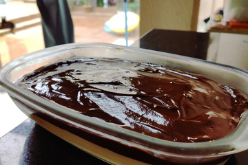 Mousse de limão com chocolate