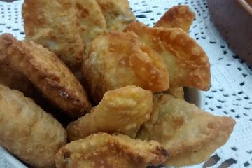 Pastel de queijo com catupiri
