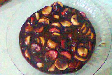 Brigadeiro de panela com frutas