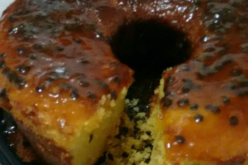Bolo de maracujá de liquidificador fácil