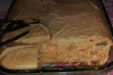 Torta de frango com palmito