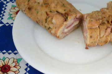 Rocambole de frango do Queidinho