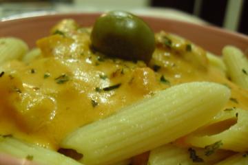 Macarrão com molho de queijo